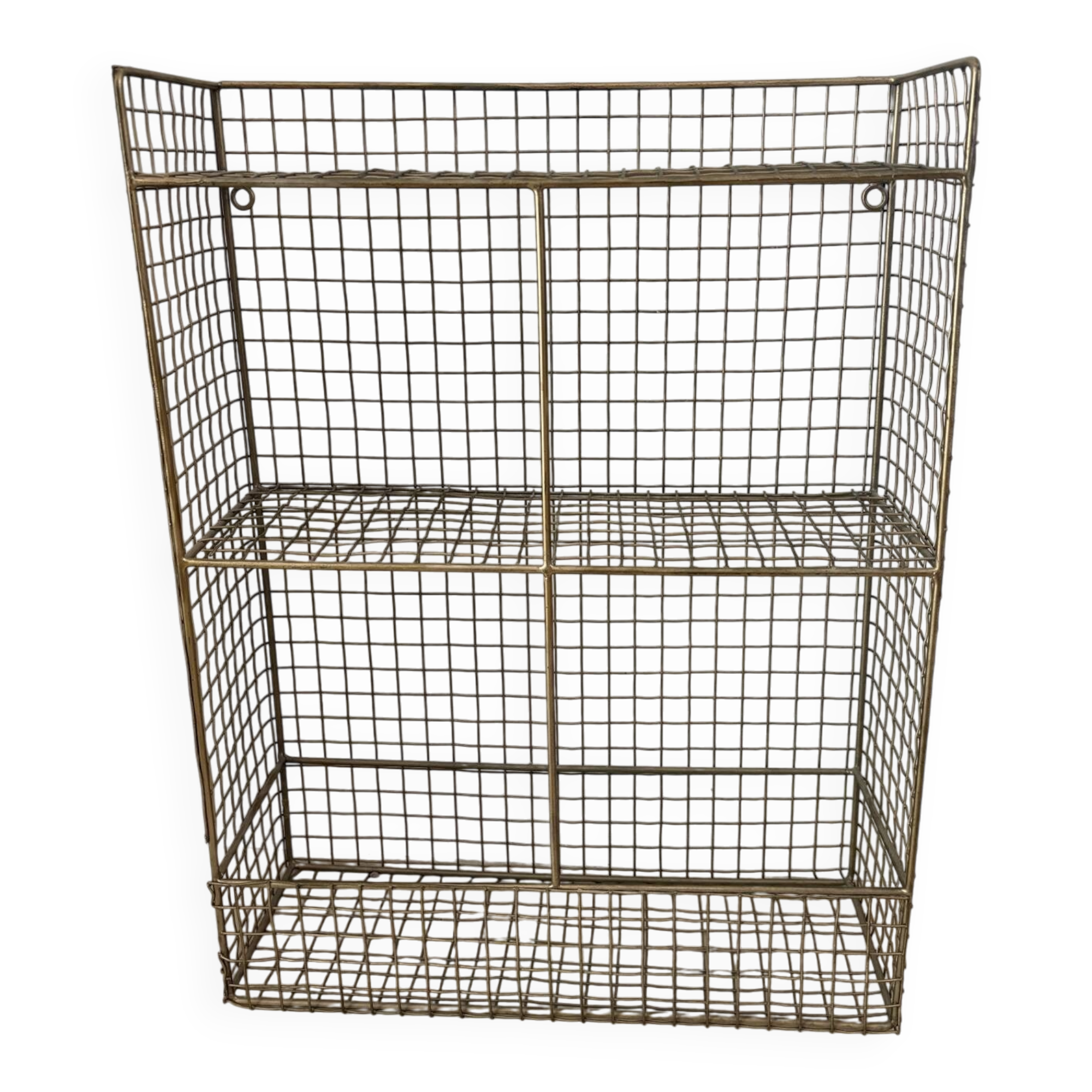 Meuble étagère en laiton