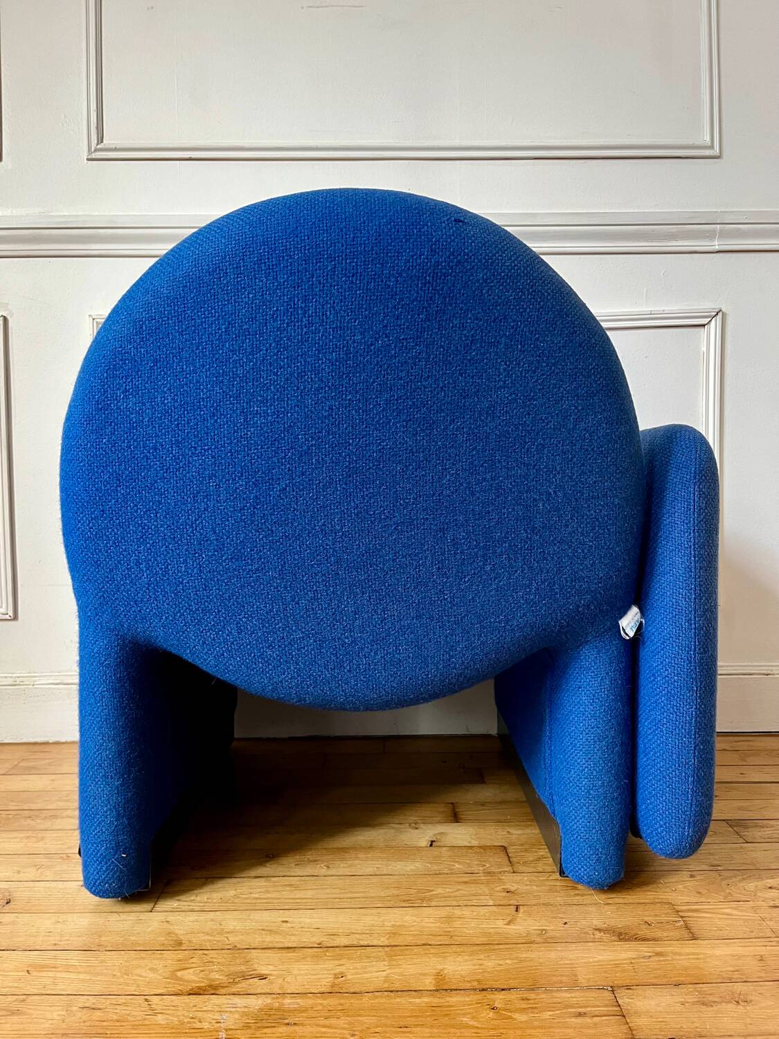 Vintage 70s wool fireside chair