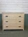 Exotic wood chest of drawers 1980 bronze handles