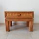 Vintage side table in bamboo and rattan from the 1970s.