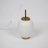 Danish vintage pendant lamp Kina by Bent Karlby, Lyfa, 1946