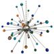 Lustre spoutnik en verre de murano multicolore « star »