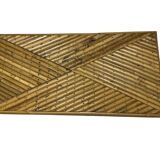 Vintage bamboo and rattan step stool