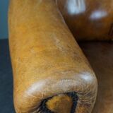 Sheep leather club chair