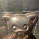 Vintage metal teddy bear pastry mold