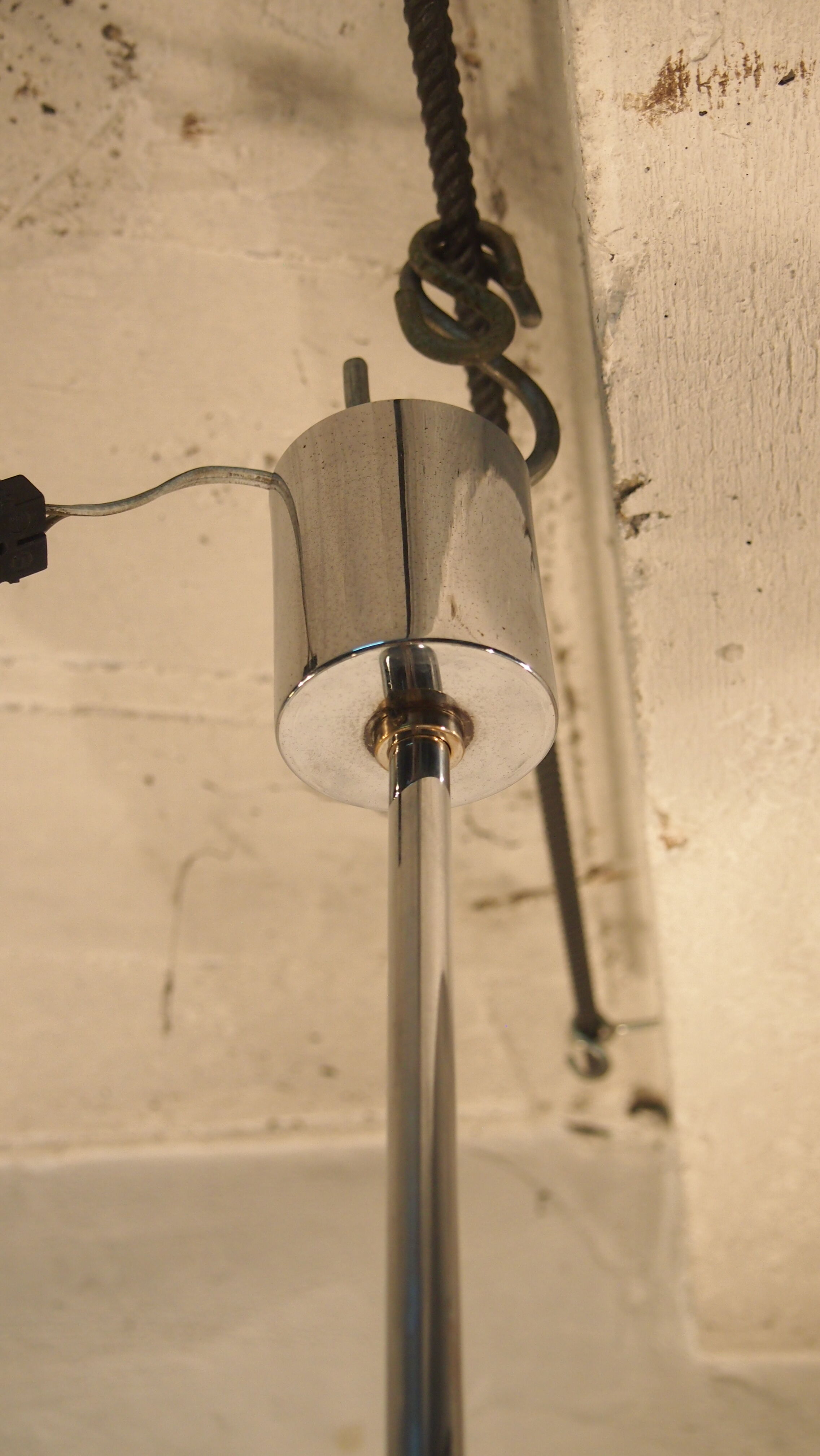 Suspension Sciolari balls in opaline mid century