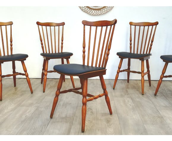Lot de 14 chaises bistrot Baumann