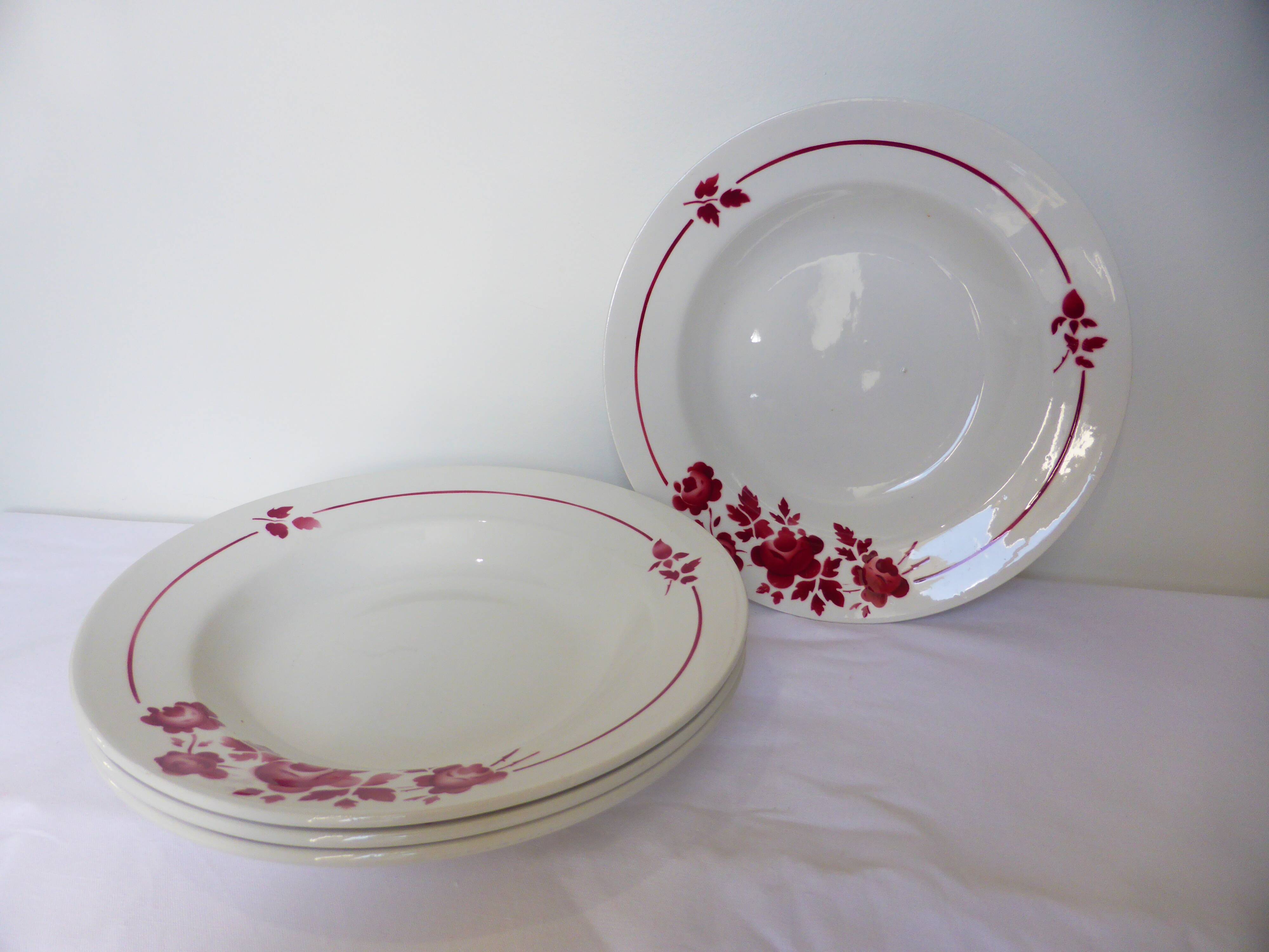 4 deep plates from Moulin des Loups 220642