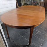 Scandinavian round teak table from the 60s