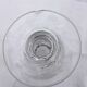 2 old bistro glasses, flared, in blown glass