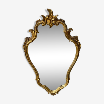 Miroir baroque doré 70x41cm