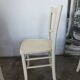Set de 6 chaises bistrot vintages blanches
