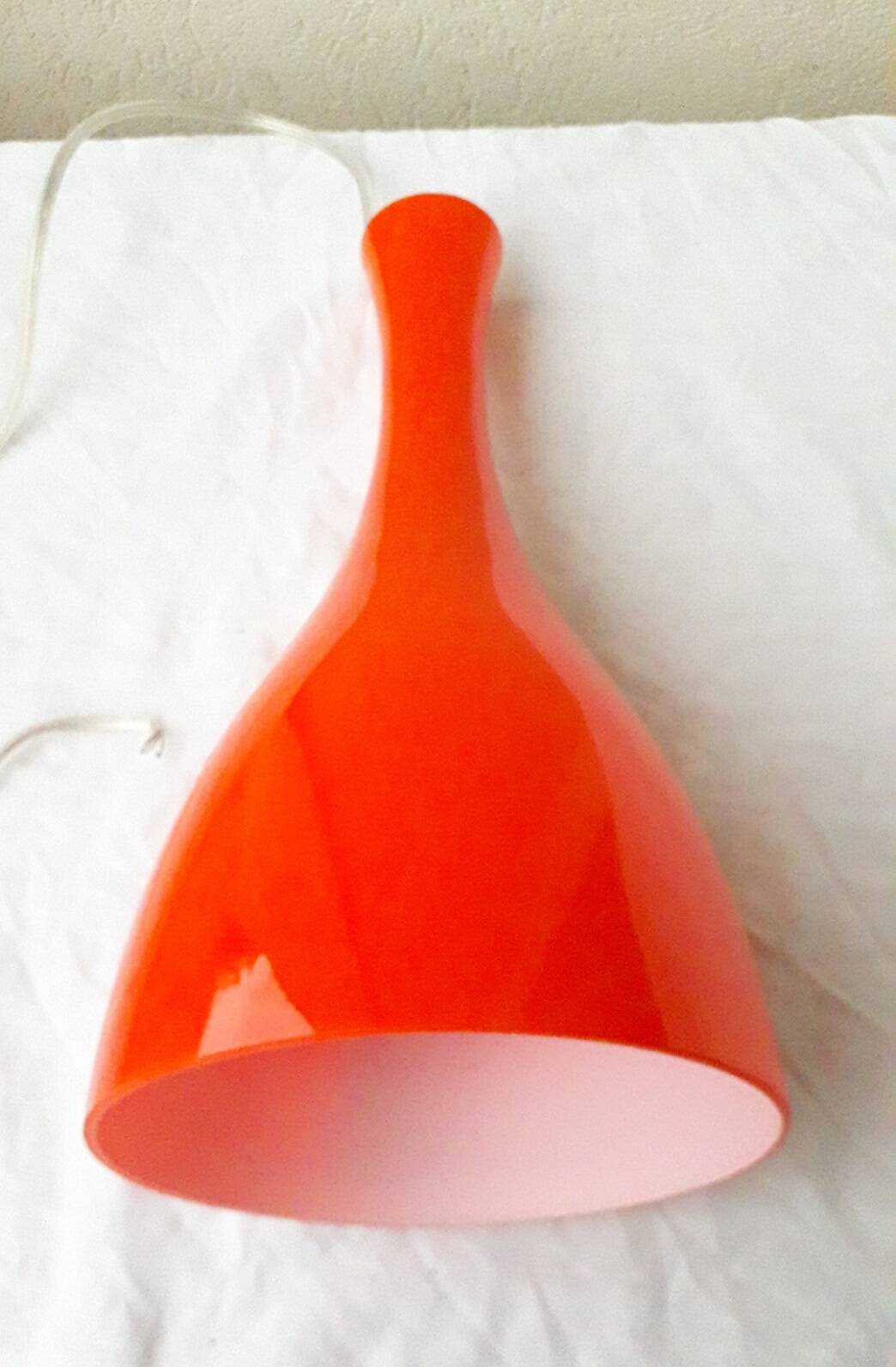 Orange glass suspension