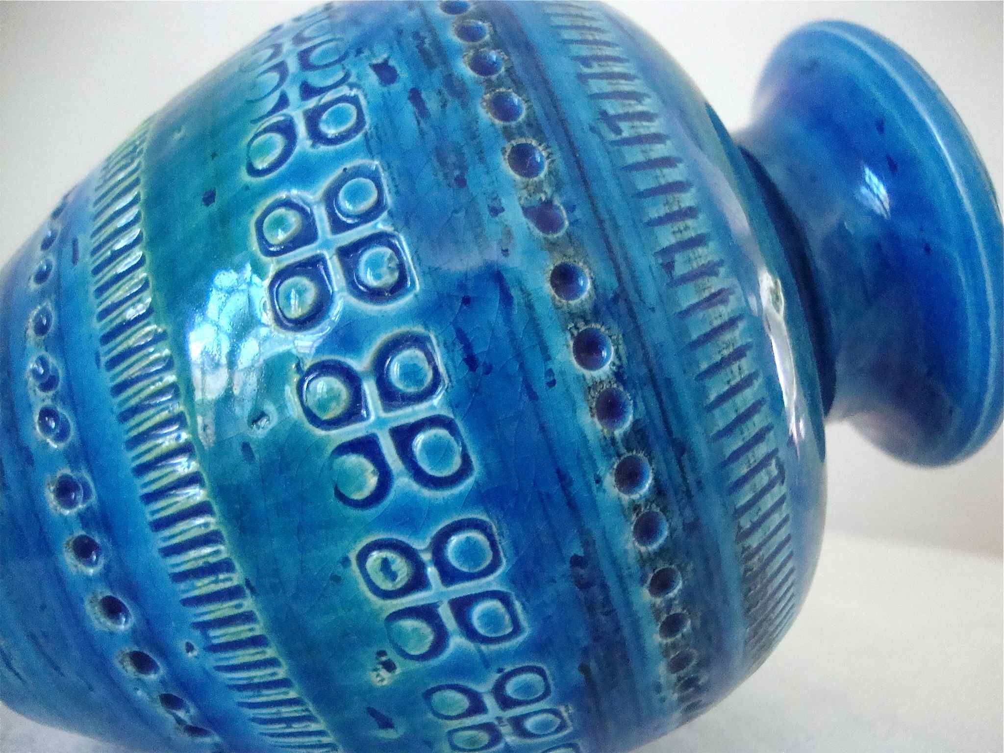 Vase Aldo Londi Rimini blu