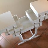 Worker painted wooden art deco form