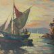 Painting, oil painting on canvas, marine, seaside