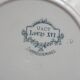 2 Louis XVI style ironstone dessert plates by U&C Sarreguemines