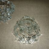 Pair of 2 crystal candlesticks