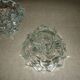 Pair of 2 crystal candlesticks