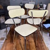 Rare: 4 chairs 1950 formica peugeot jpp peuginox new condition