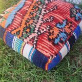 Moroccan carpet pouf
