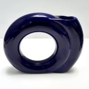 Vintage Blue Glazed Ceramic Vase by Pietro Arosio for Parravicini, Italy, 1