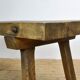 Solid oak farm table, raw art 1930s