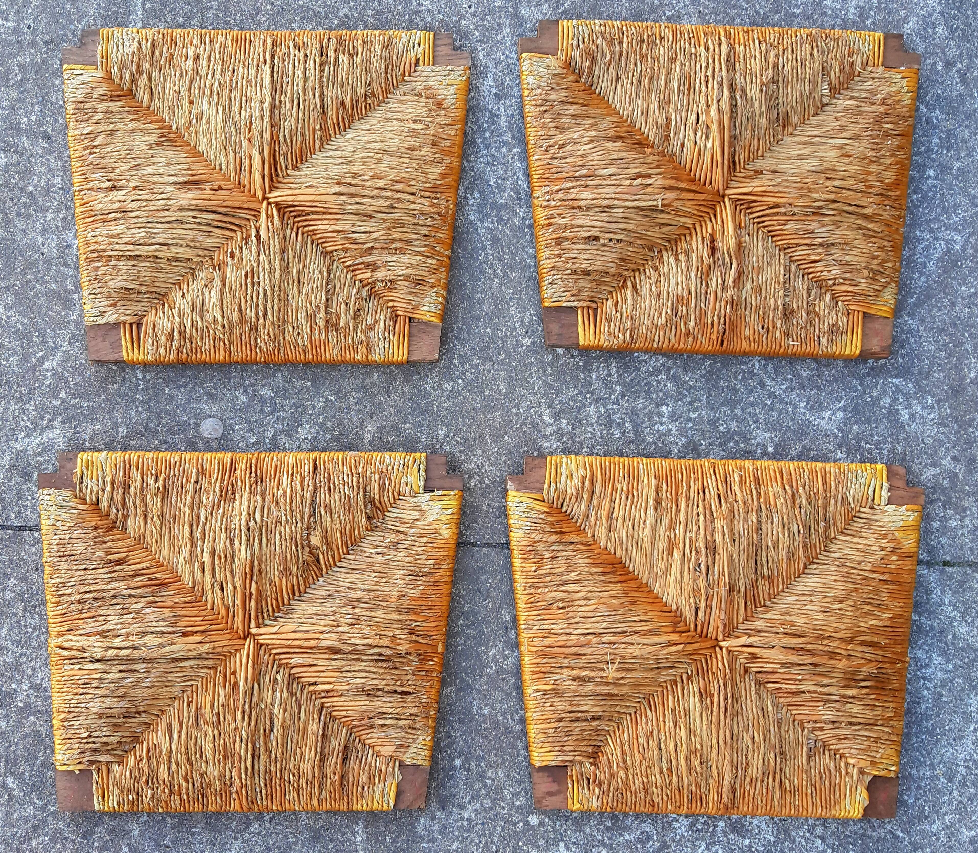 4 Basque oak chairs