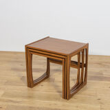 Mid-century teak nesting tables by R. Benett for G-Plan, United Kingdom, 1970s, set of 3