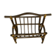 Wicker magazine rack