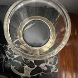 Sucrier Art-Deco - Verre - Bois et Métal