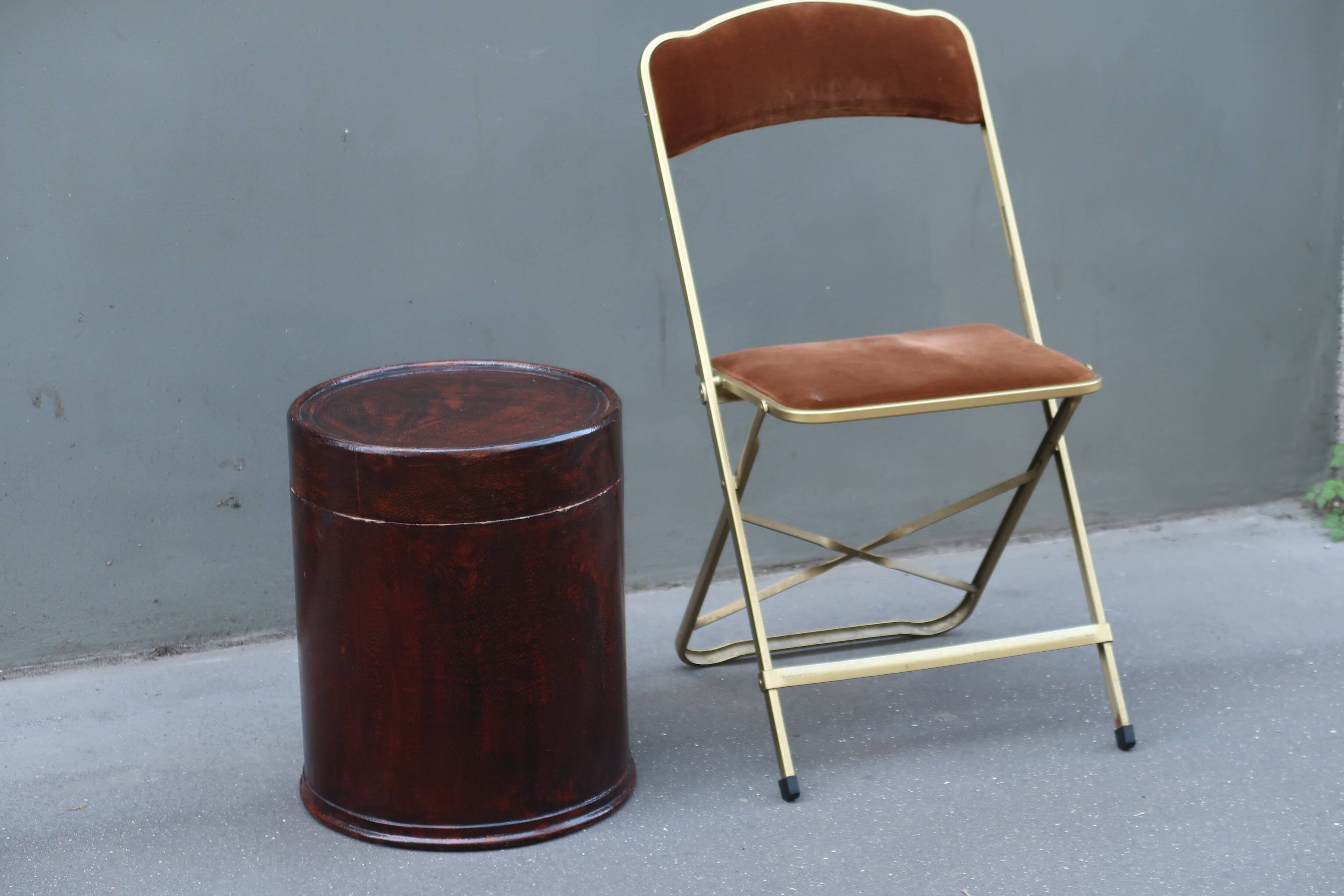 1970s curved wooden side table