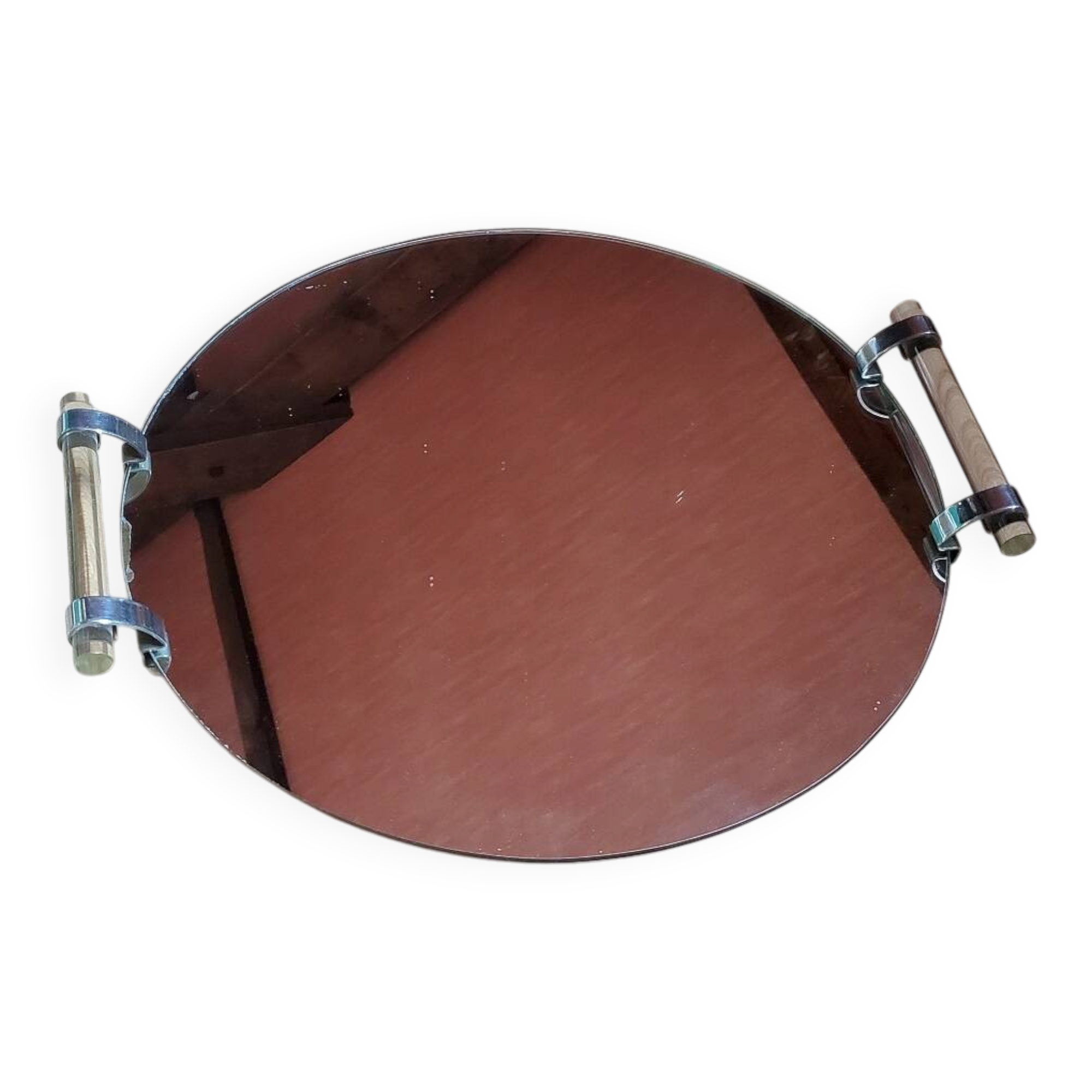 vintage mirror tray 45 cm