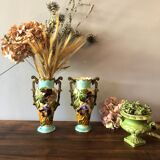 Duo of vases in ancient dabbling