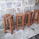 4 pine mountain style stools