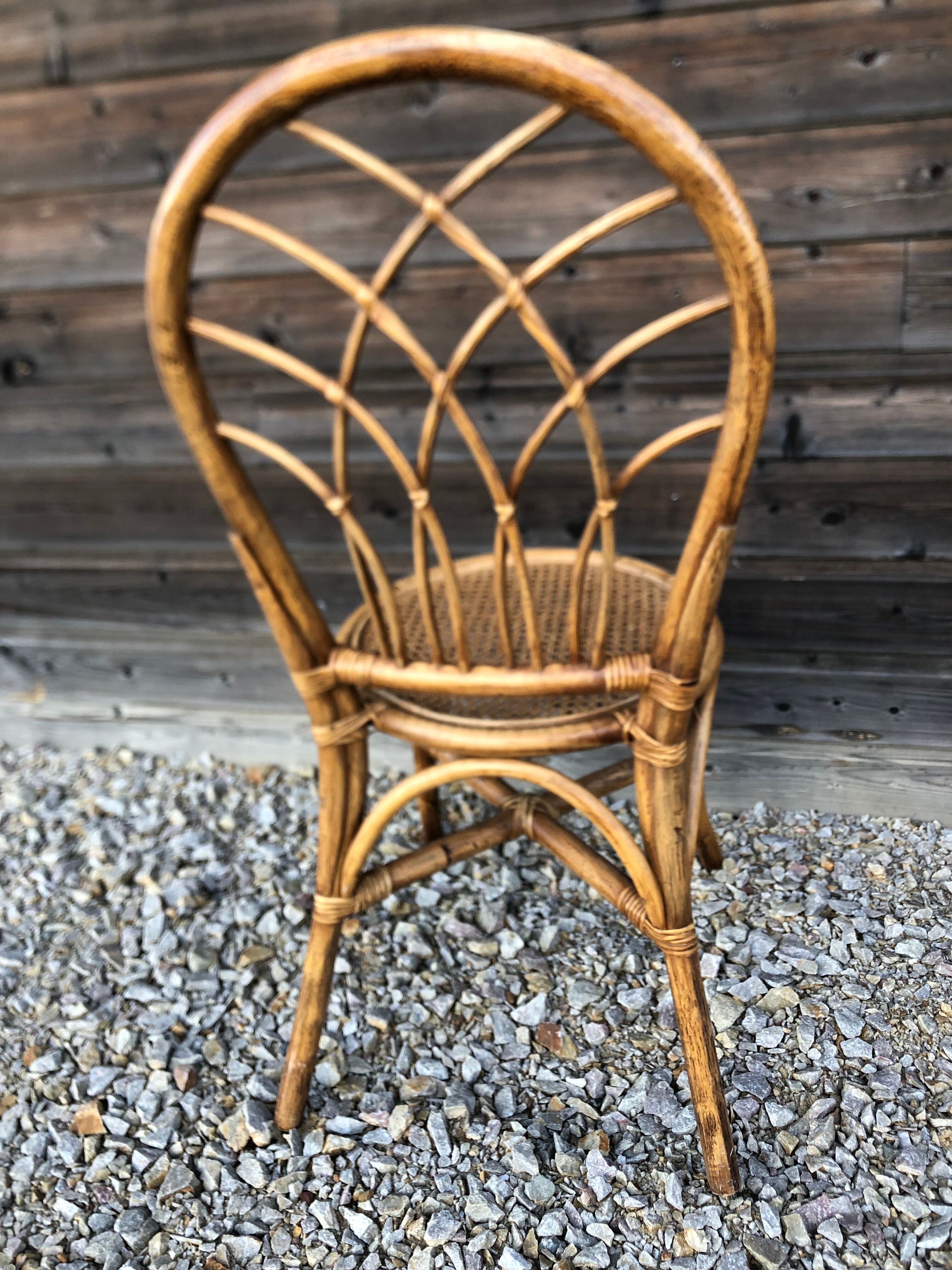 4 rattan chairs and canning