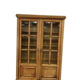 Vintage wooden display cabinet / bookshelf / shelf