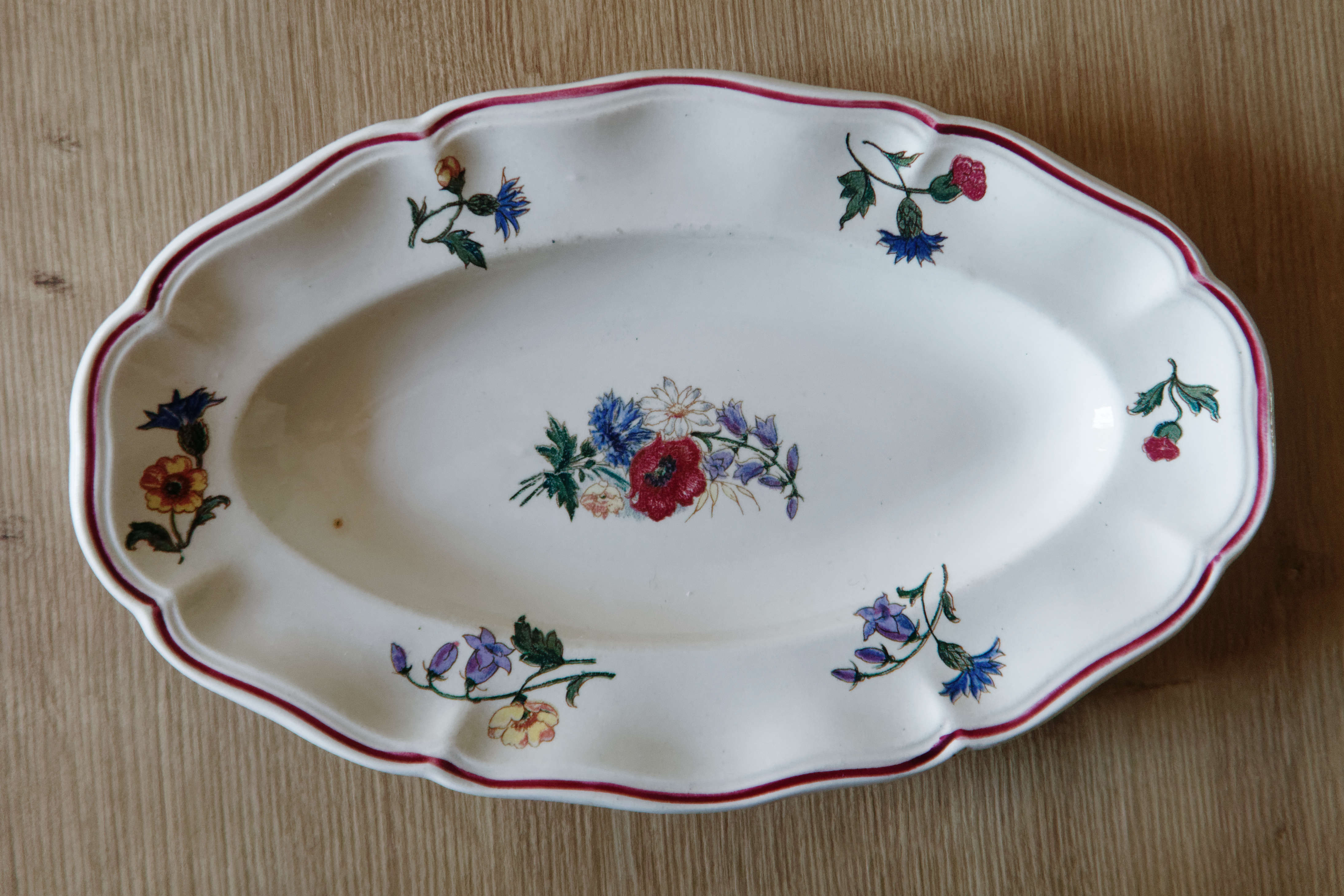 Lot 2 dishes Sarreguemines model Agreste