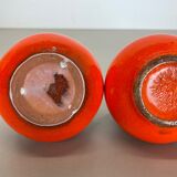 Set of 3 Original 1970 Ceramic Studio Pottery Vase by Roth Ceramics, Germany