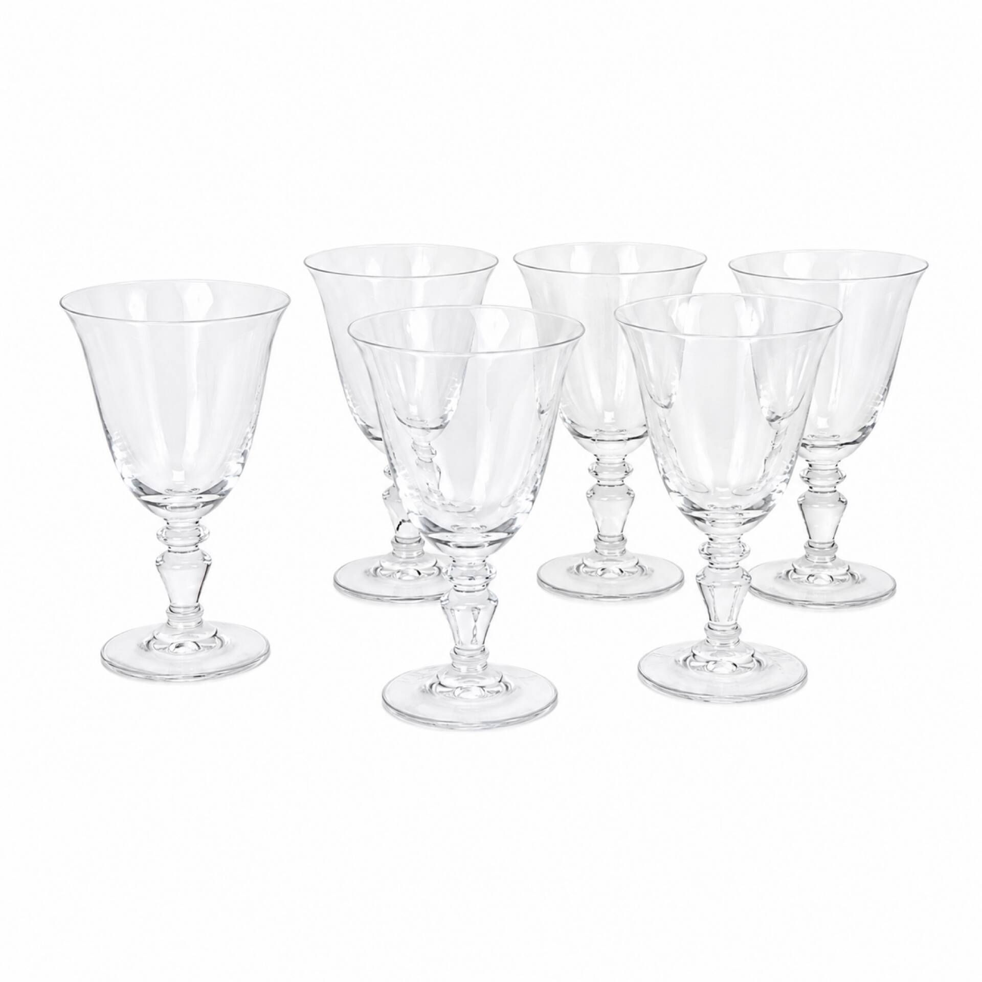 6 crystal glasses 1980