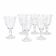 6 crystal glasses 1980