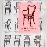 Viennese armchair in bentwood type canned bistro, circa 1900 UNGVAR