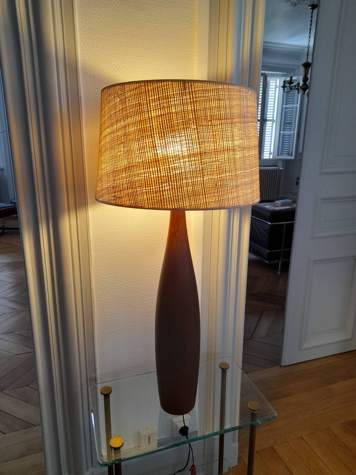 Grande lampe Danoise moderniste signée ESA vintage
