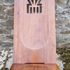 Folding African palaver chair, solid wood