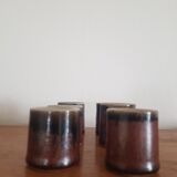 Set of 6 ceramic glasses