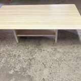 Travertine coffee table