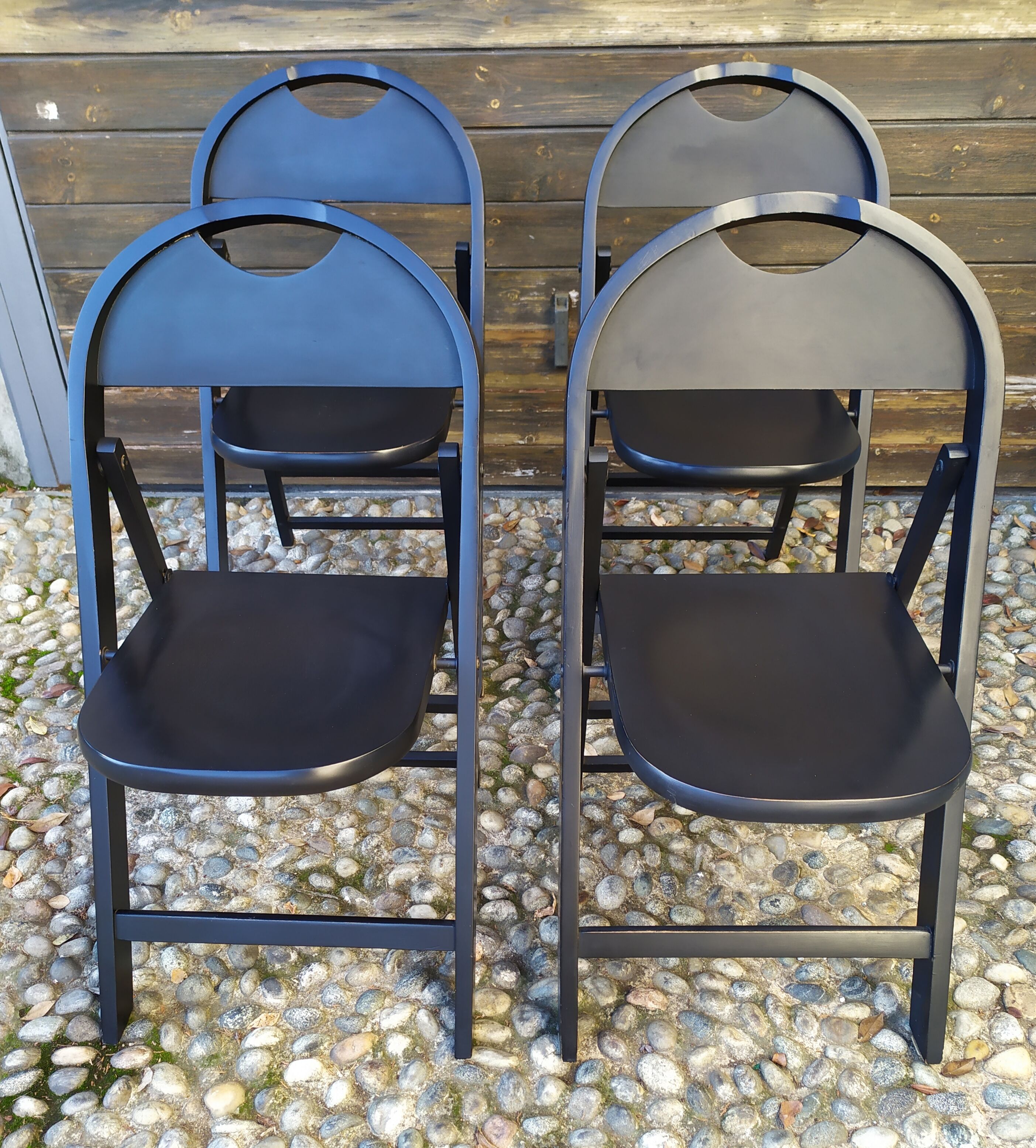 "Tric" chairs par Achille Castiglioni pour BBB Bonacina, 1965