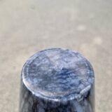 Vintage sculptural coffee table in marble and glass from the 80s