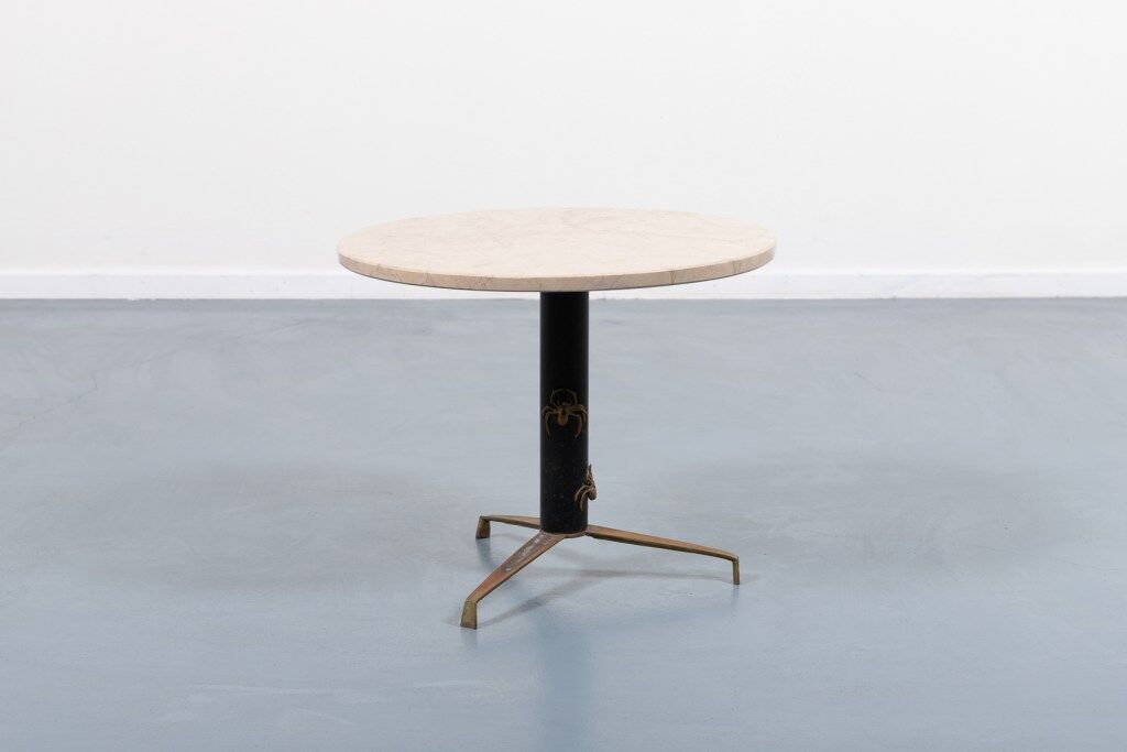 Unique Italian modern marble side table from the 1960s