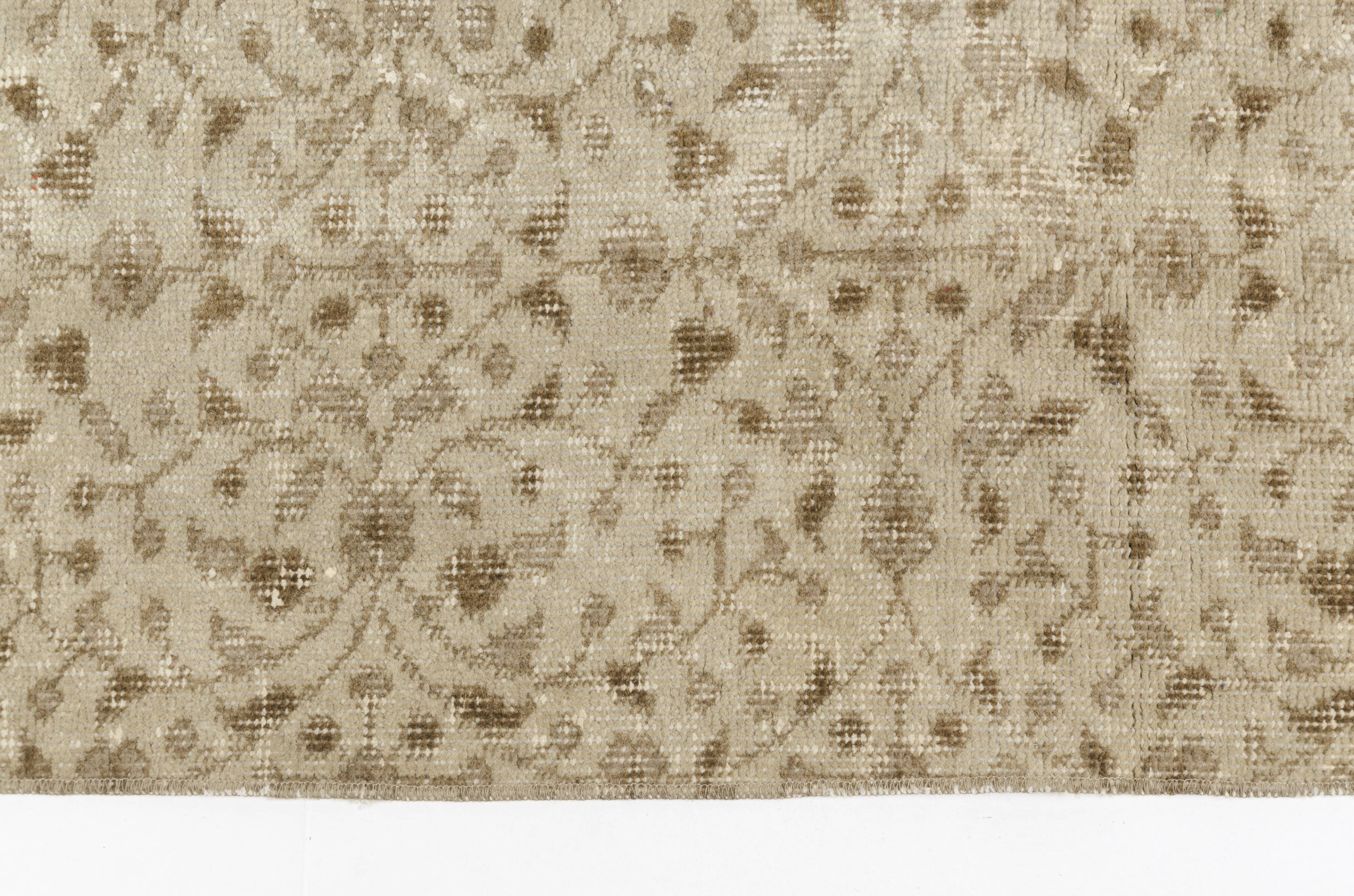 Oushak Pastel Hallway Runner Rug sku 1097